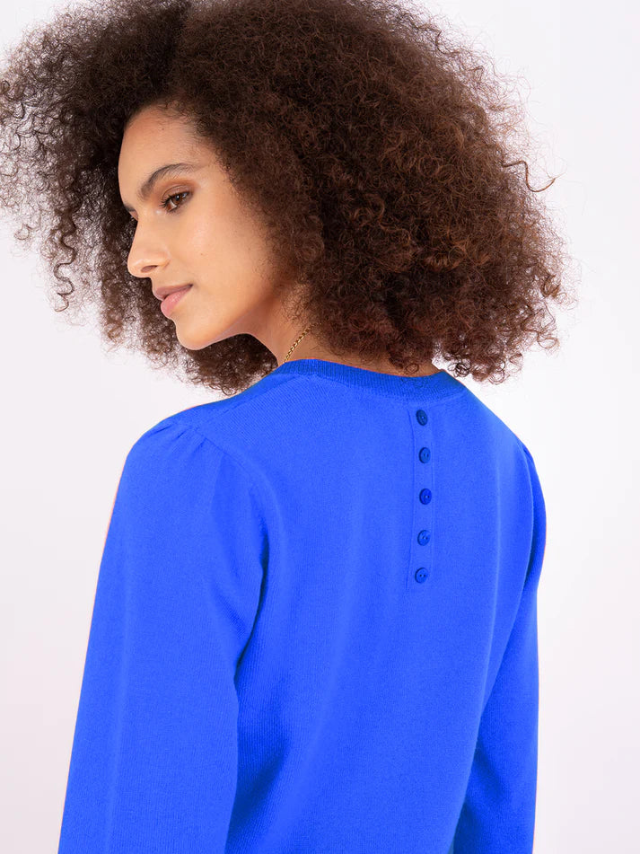 Cocoa Cashmere Sapphire Blue Sweater