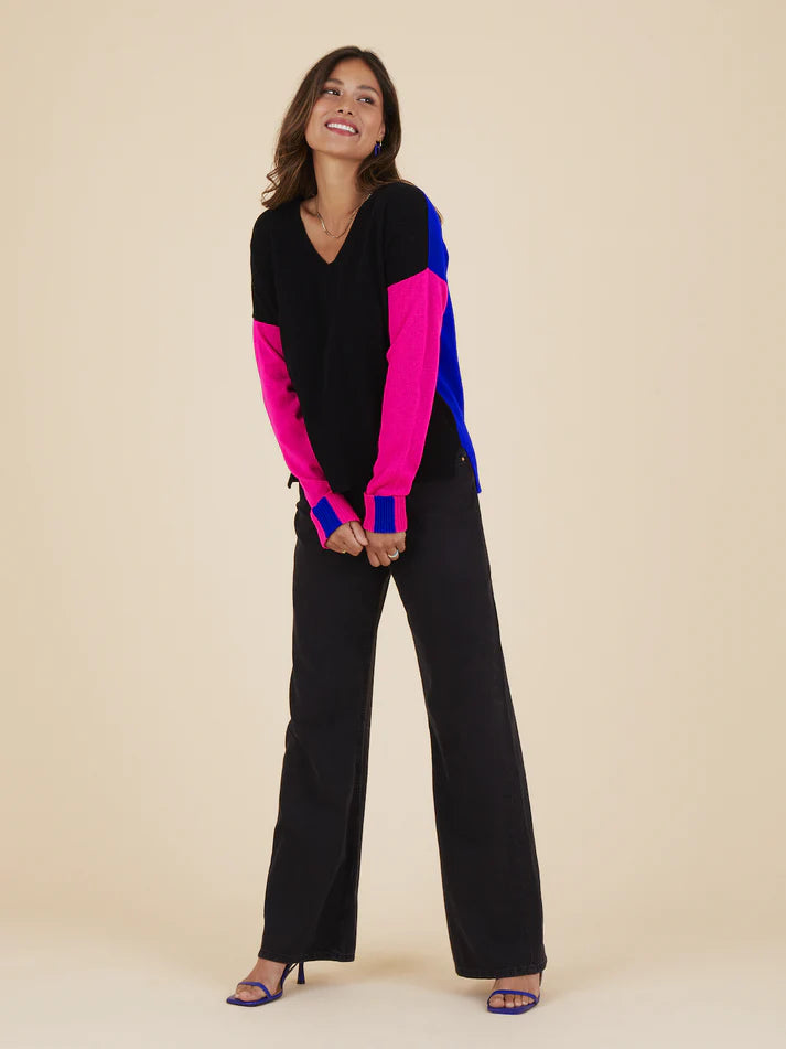Cocoa Cashmere Reya Colourblock Sweater