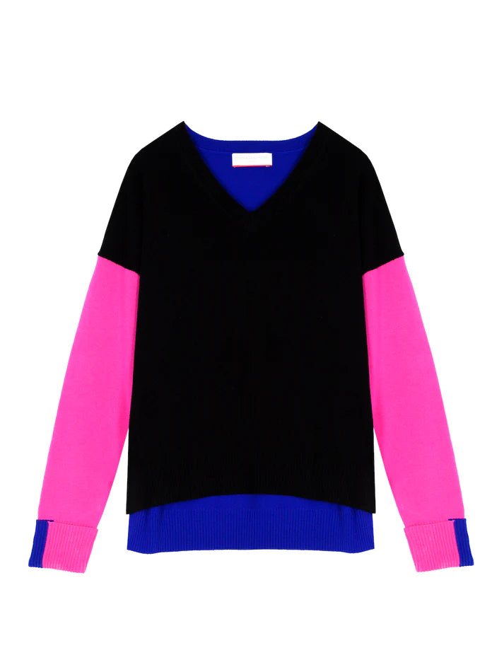 Cocoa Cashmere Reya Colourblock Sweater