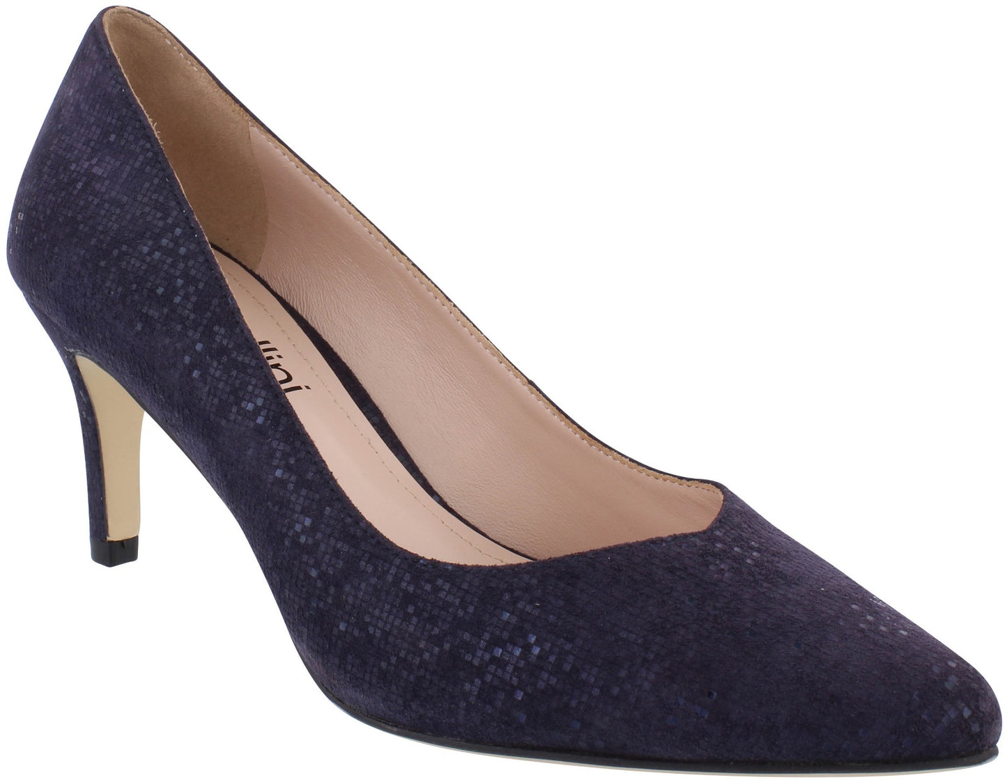 Capollini Navy Court Shoes