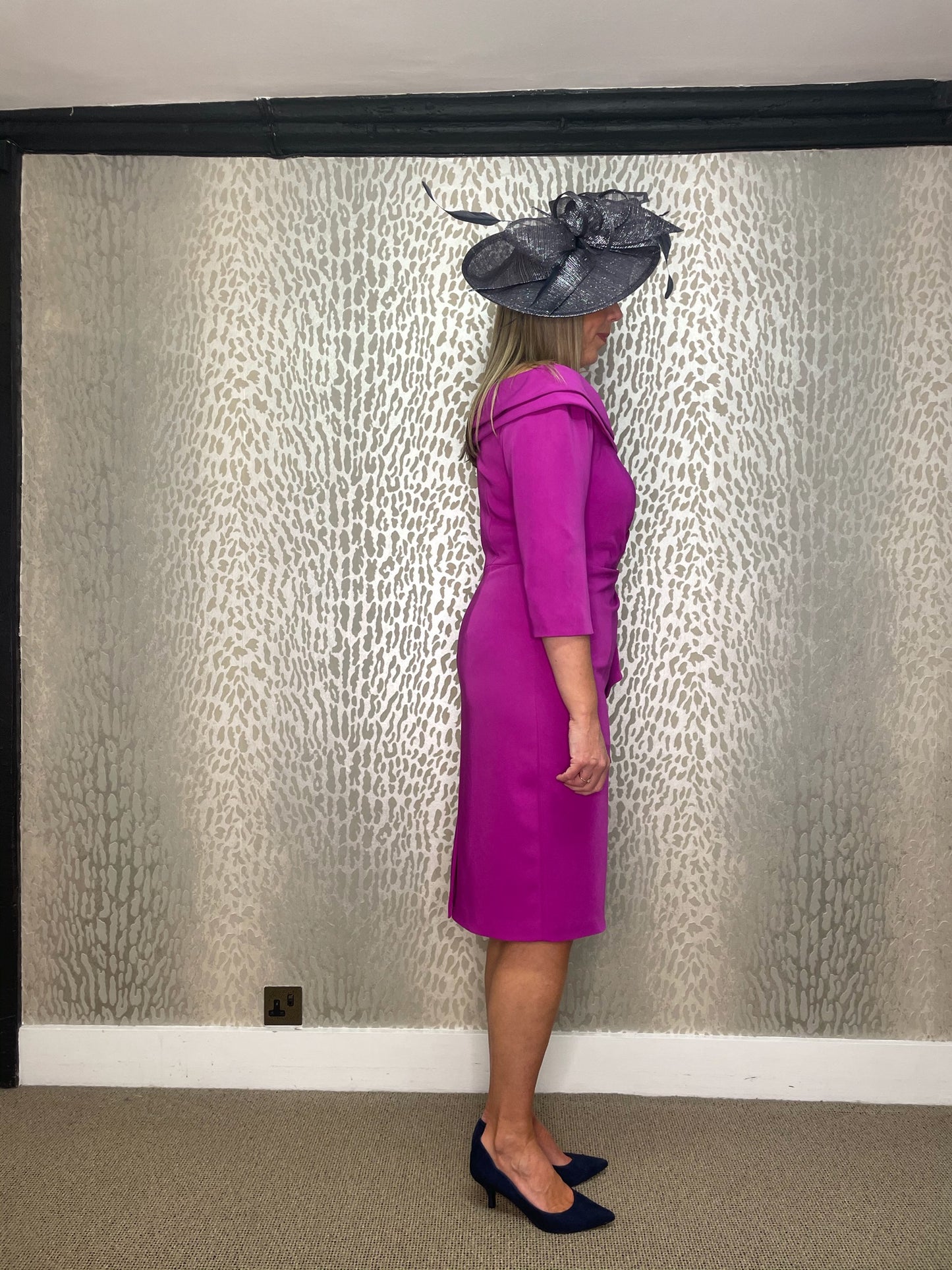 Invitations by Veni Infantino Magenta Dress