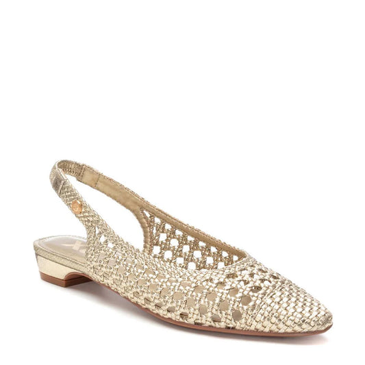 Xti Gold Punched Sling Back 14378501