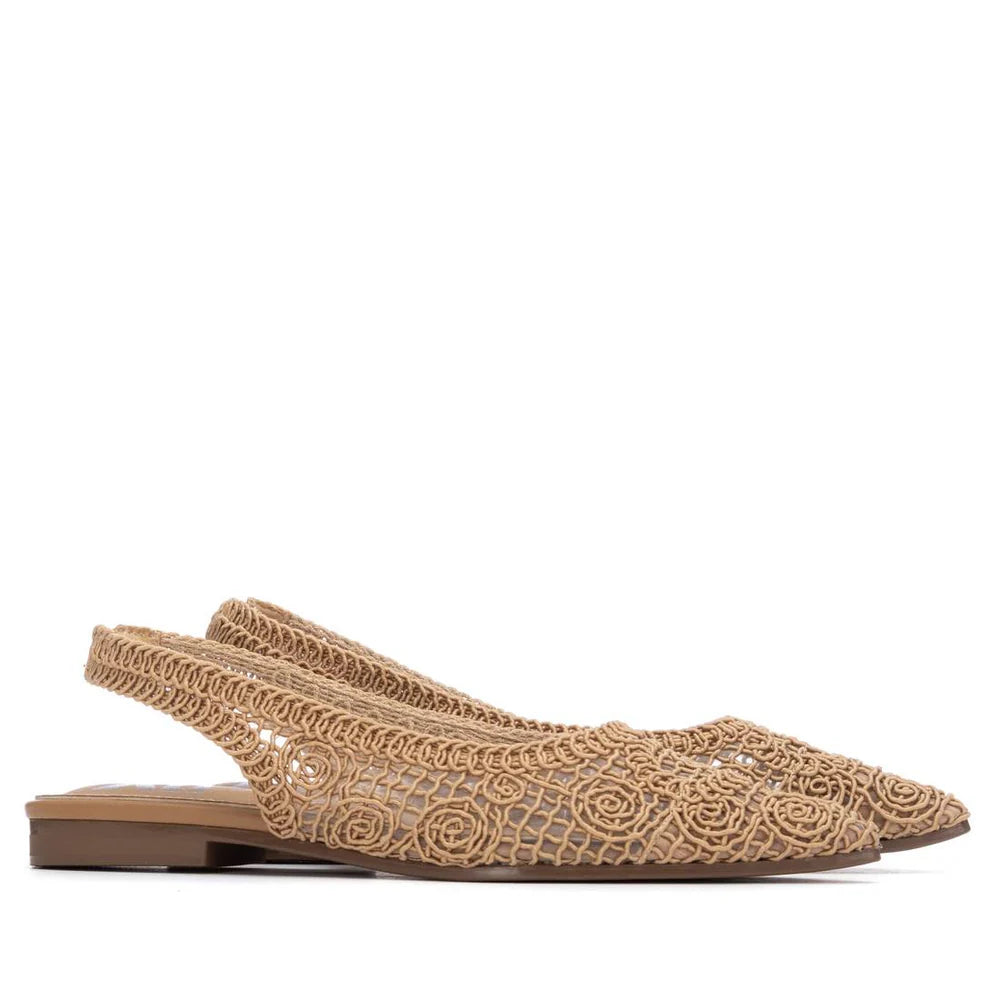 Xti Woven Flat Sling Back 14512403