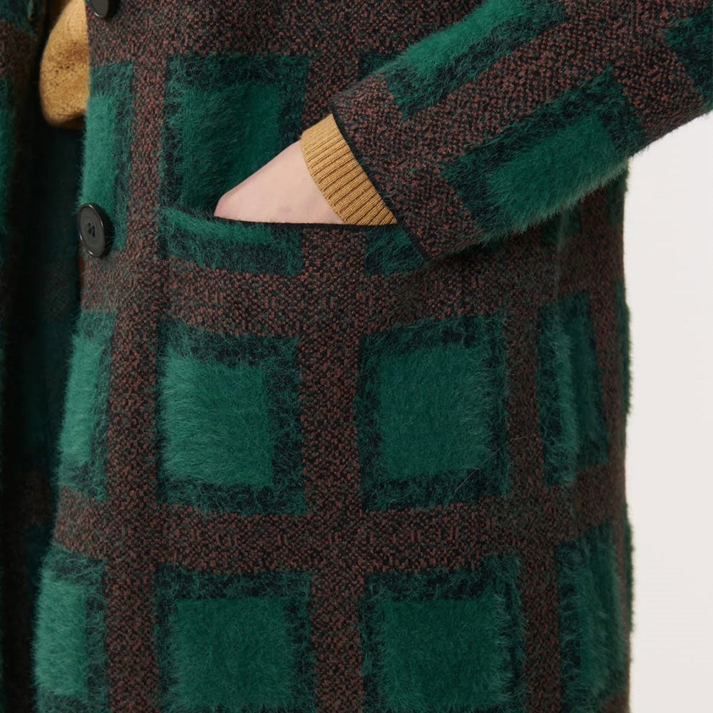 Derhy Green Cuddly Knit Coatigan