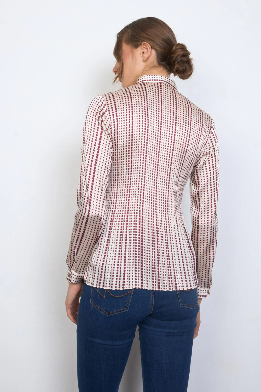 Tinta Spot Plisse Blouse Fabiana