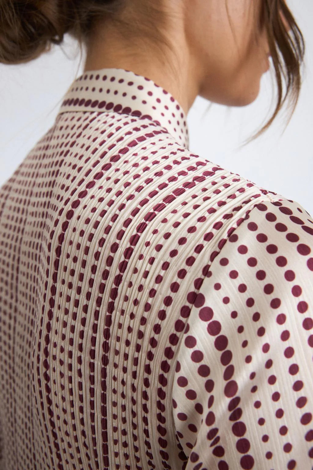 Tinta Spot Plisse Blouse Fabiana