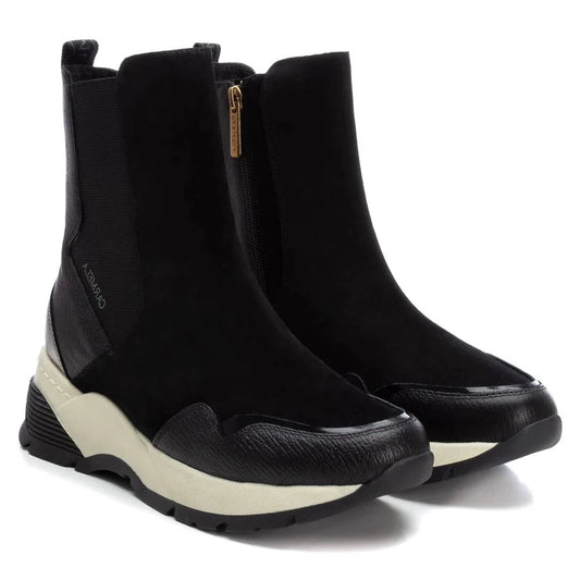 Carmela Black Trainer Boots