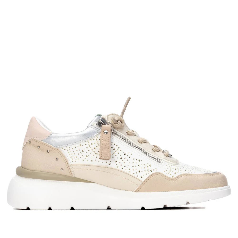 Carmela Nude Zip Trainers 163096