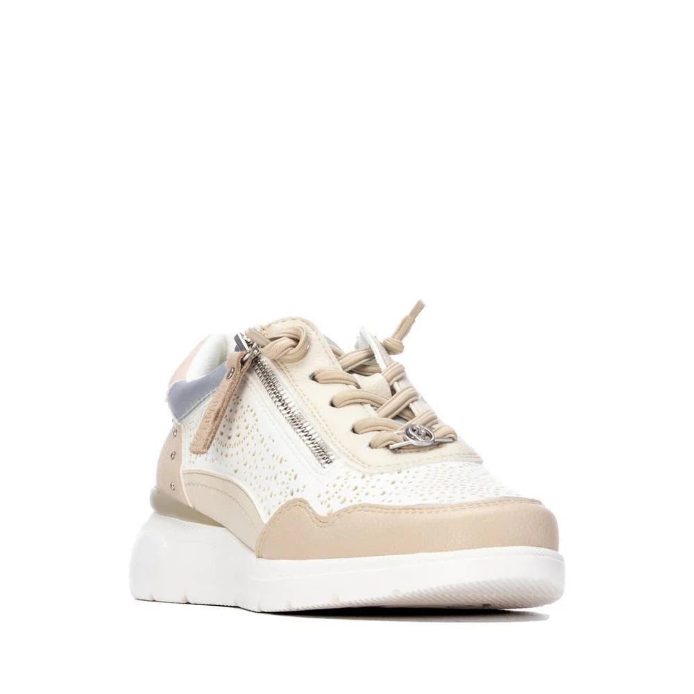 Carmela Nude Zip Trainers 163096