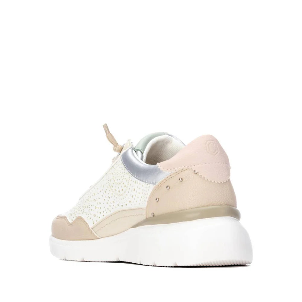 Carmela Nude Zip Trainers 163096