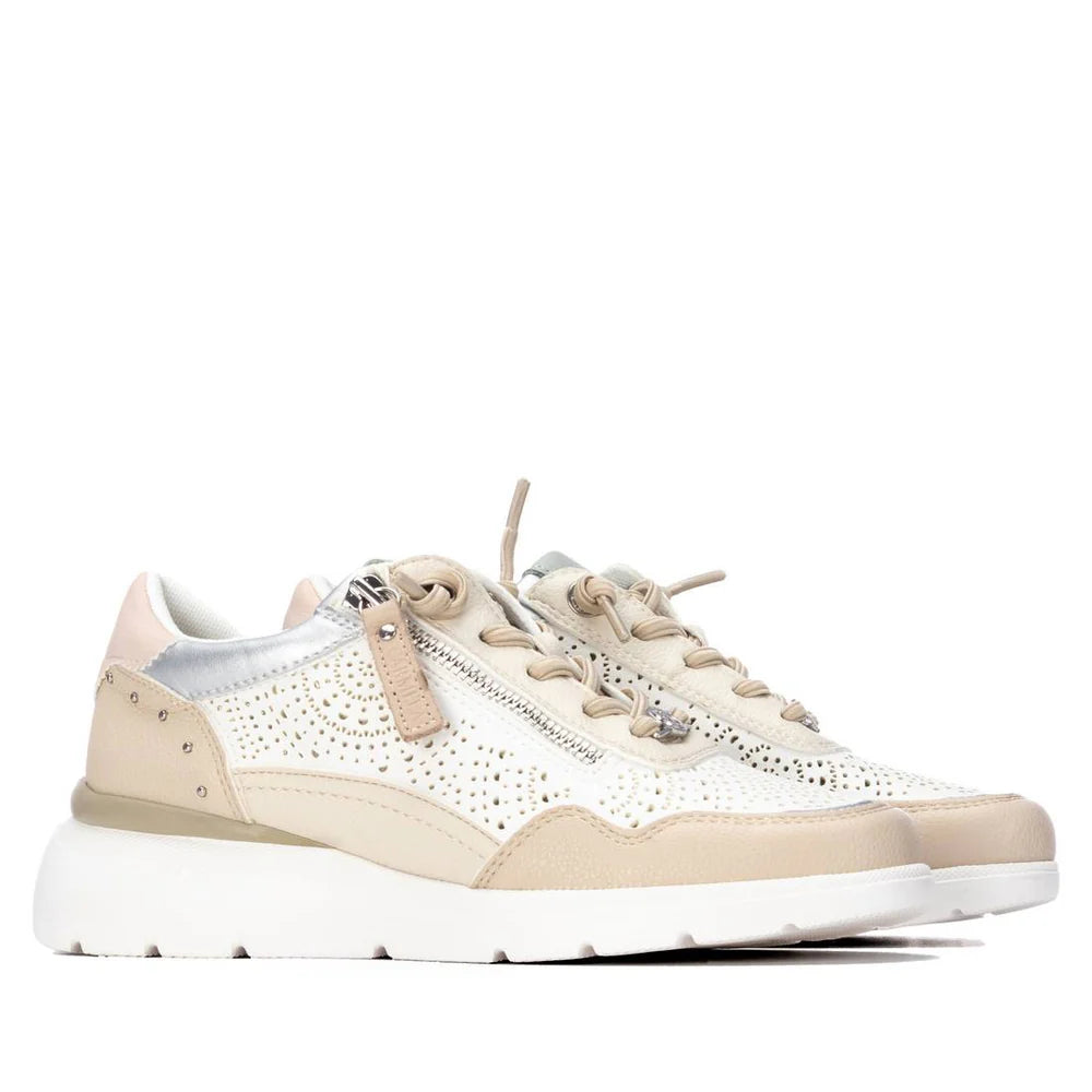 Carmela Nude Zip Trainers 163096