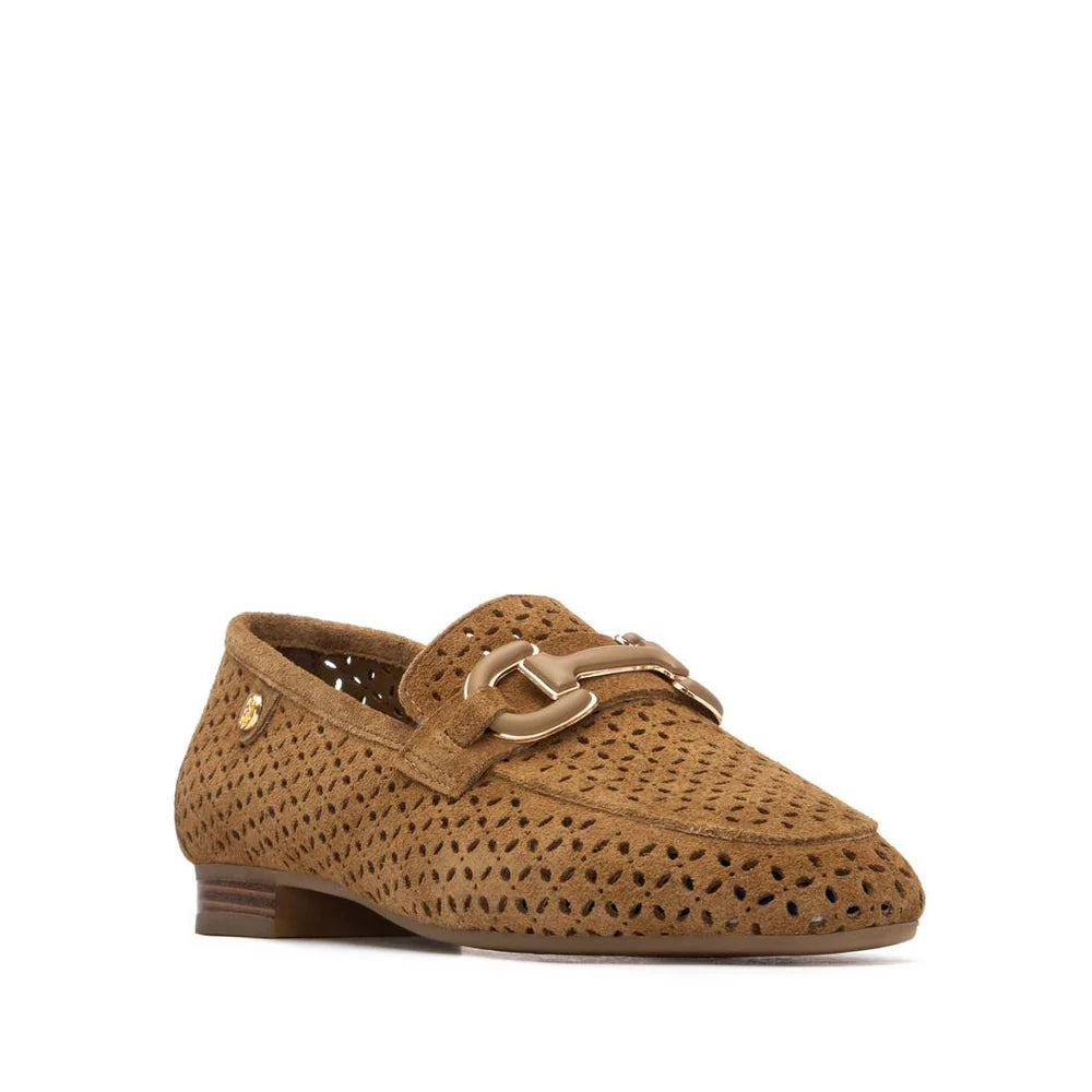 Carmela Perforated Suede Loafer 163137