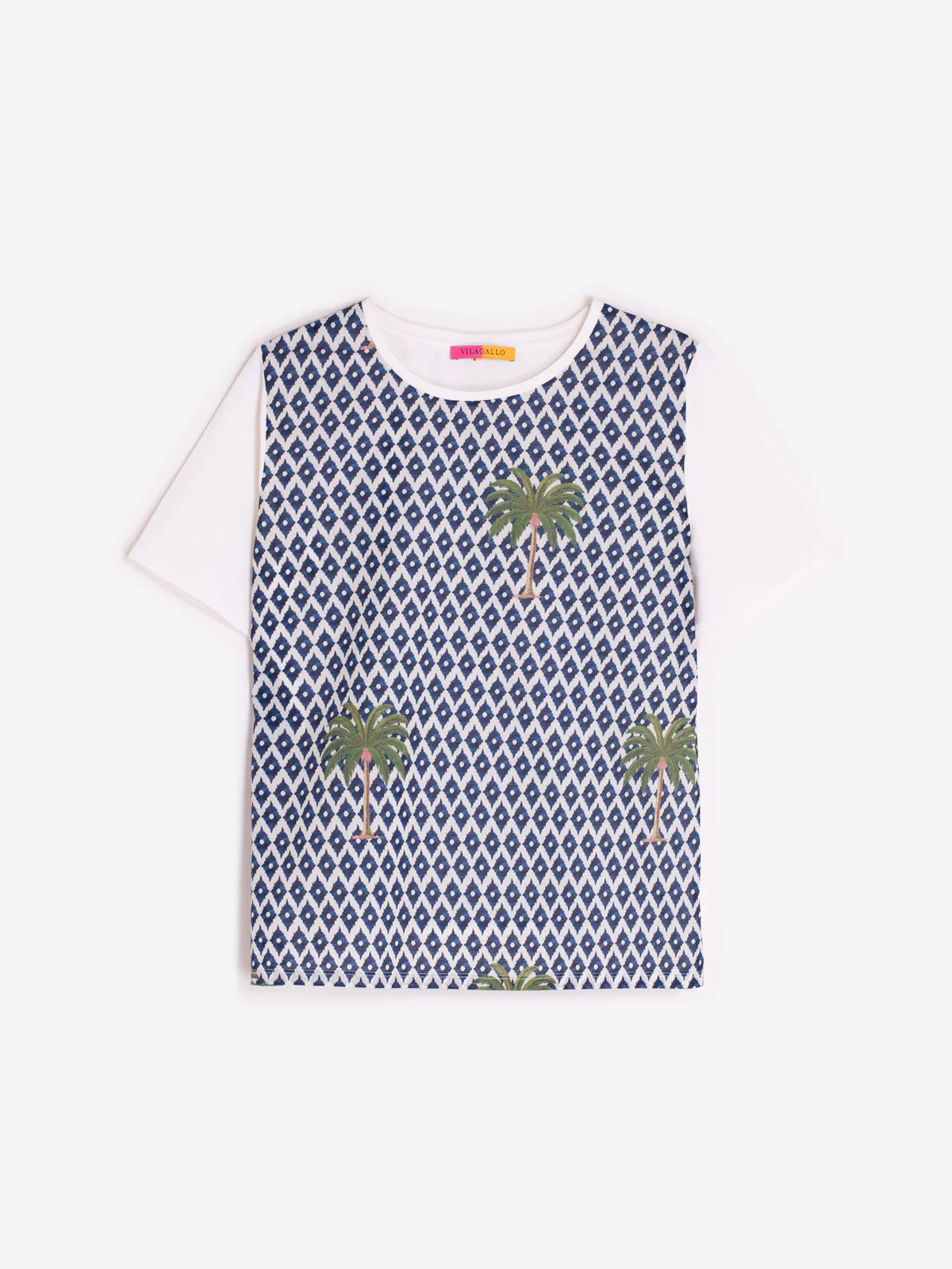 Vilagallo Palm Print T-Shirt 33230