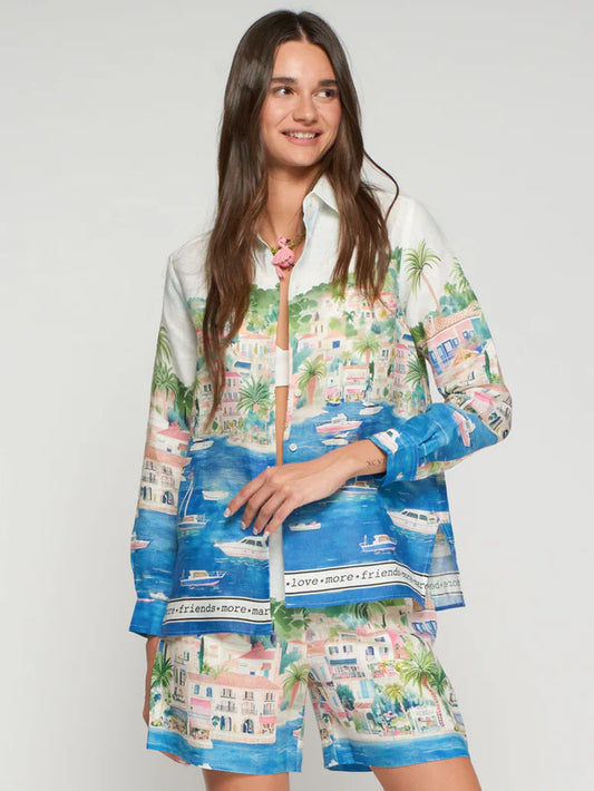 Vilagallo Puerto Banus Print Shirt 33566