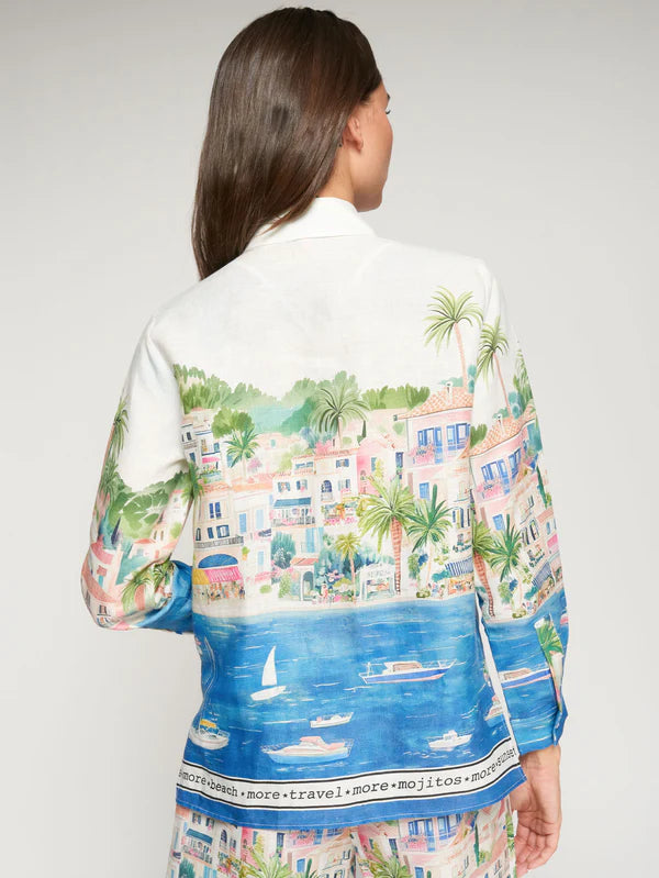Vilagallo Puerto Banus Print Shirt 33566