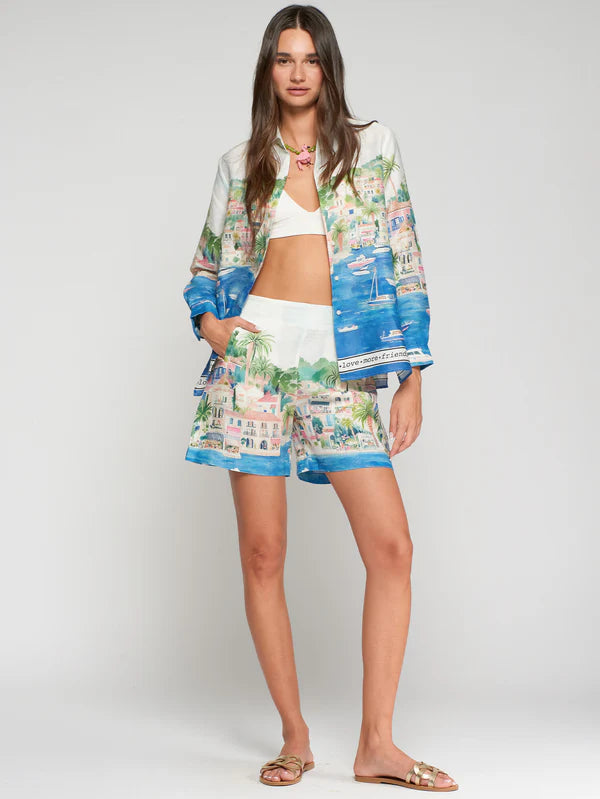 Vilagallo Puerto Banus Print Shorts 33573