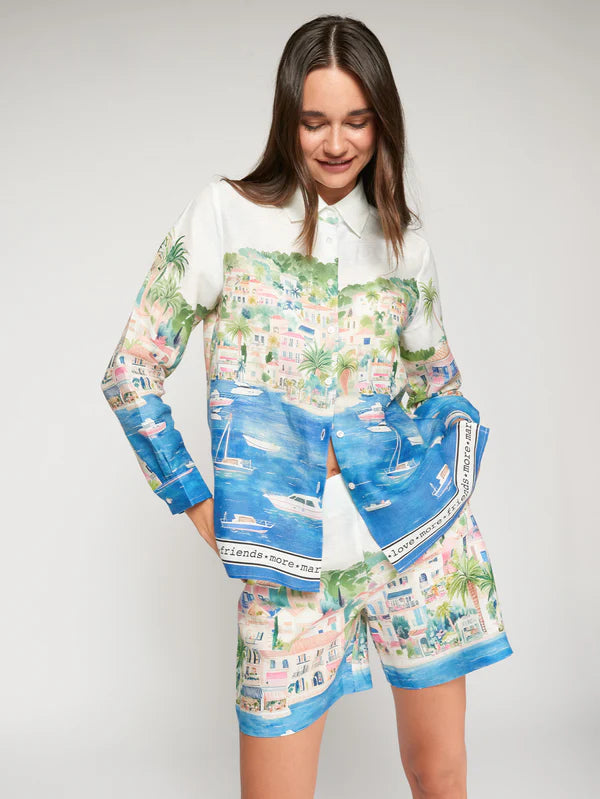 Vilagallo Puerto Banus Print Shorts 33573
