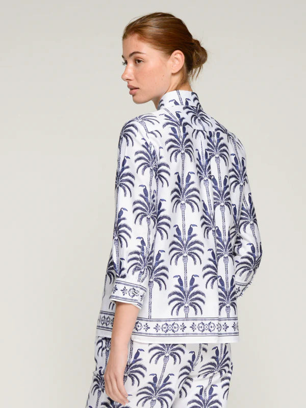 Vilagallo Palm Print Shirt 33590