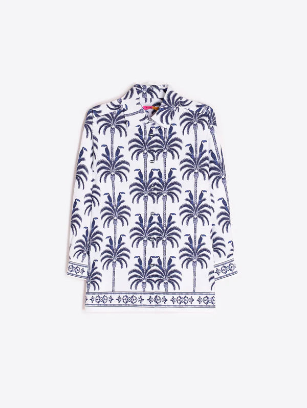 Vilagallo Palm Print Shirt 33590