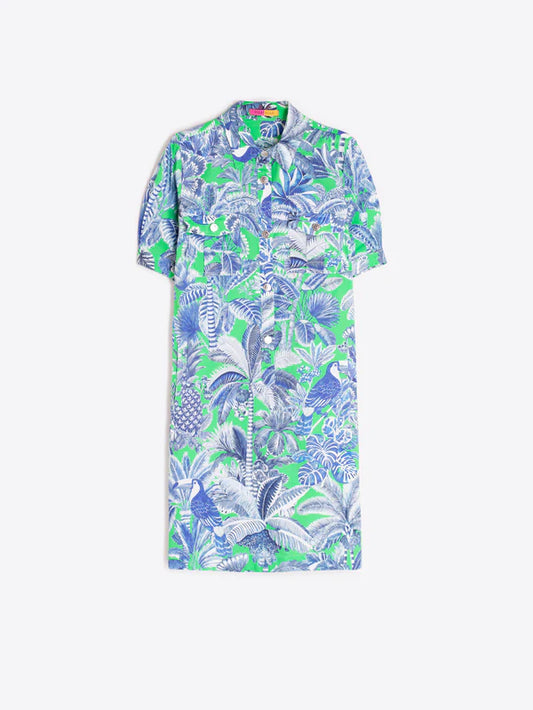 Vilagallo Tropical Print Dress 33594