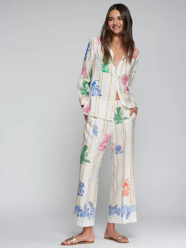 Vilagallo Bamboo Print Trousers 33652