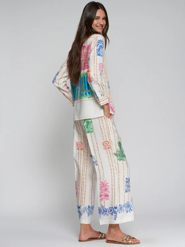 Vilagallo Bamboo Print Trousers 33652