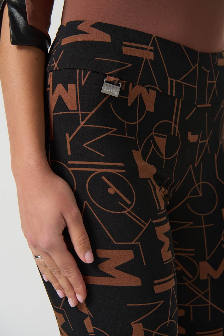 Joseph Ribkoff Word Print Trousers