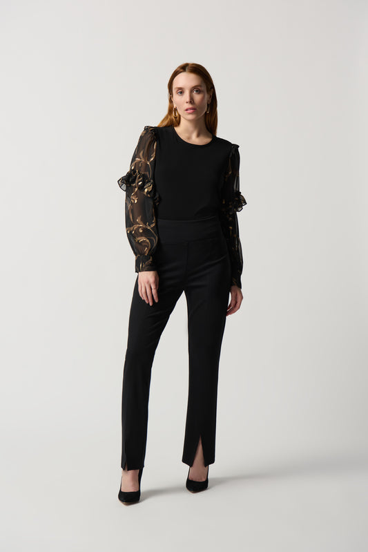 Joseph Ribkoff Split Front Trousers