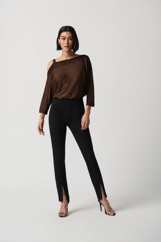 Joseph Ribkoff Metallic Knit Top