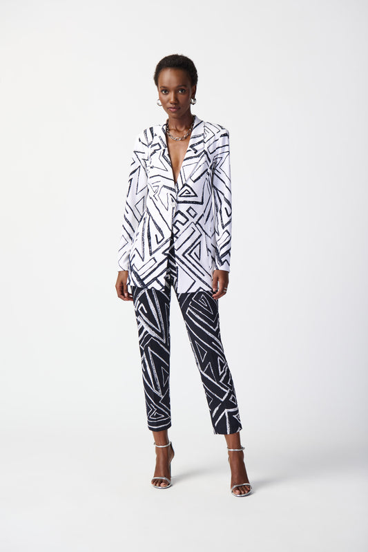 Joseph Ribkoff Squiggle Print Blazer