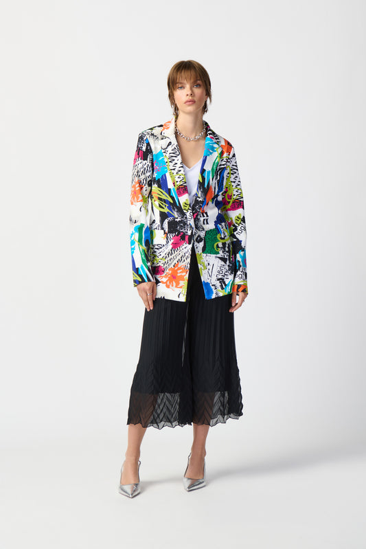 Joseph Ribkoff Garffiti Print Blazer