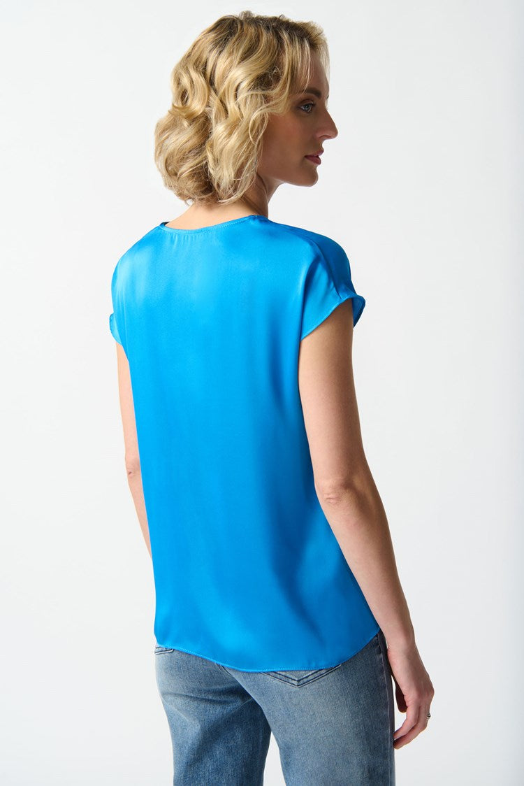 Joseph Ribkoff 242123 satin sleeveless top