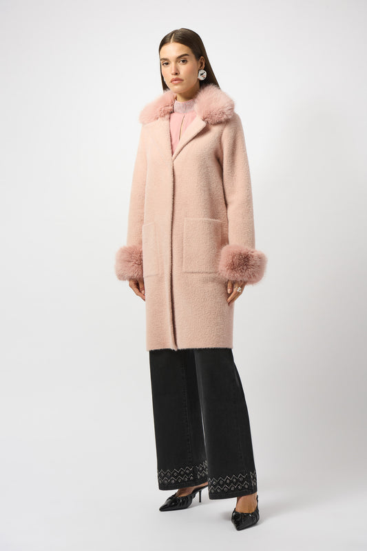 Joseph Ribkoff Rose Sweater Coat 243923