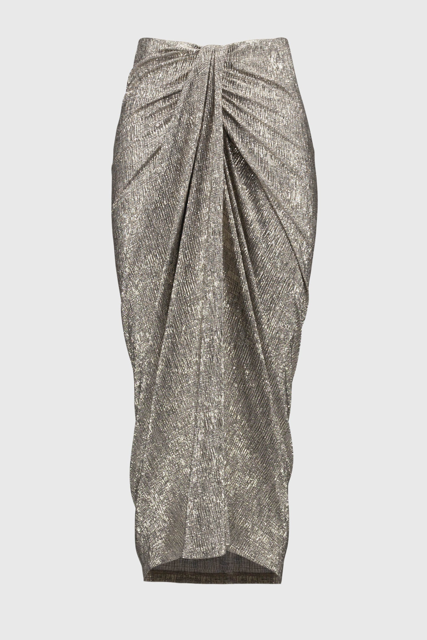 Joseph Ribkoff Foiled Knit Twist Front Skirt 251283