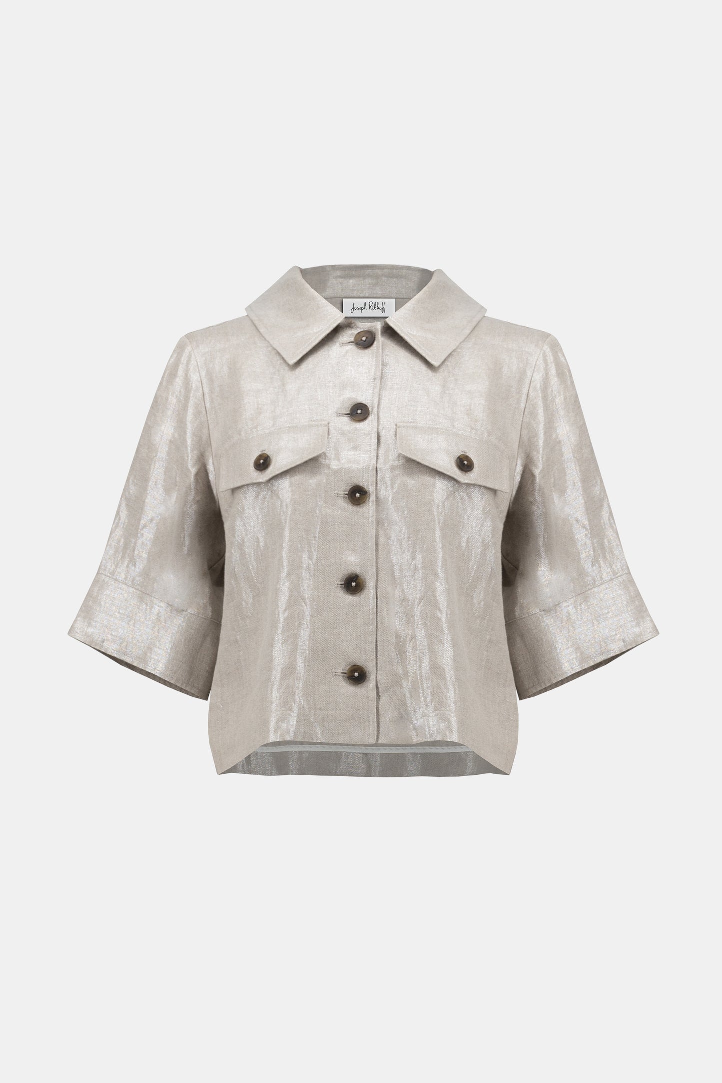 Joseph Ribkoff Foiled Linen Blend Jacket 252921