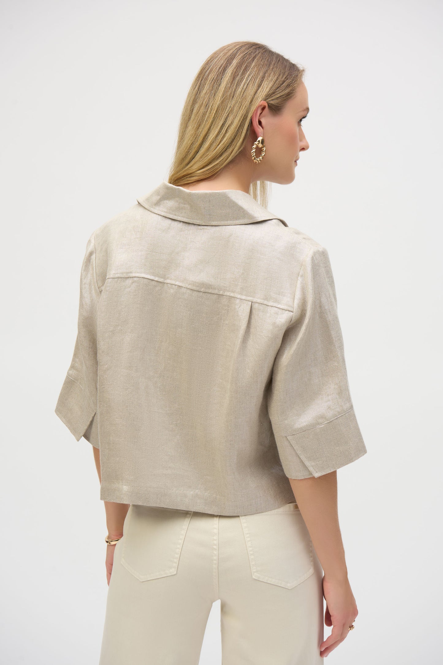 Joseph Ribkoff Foiled Linen Blend Jacket 252921
