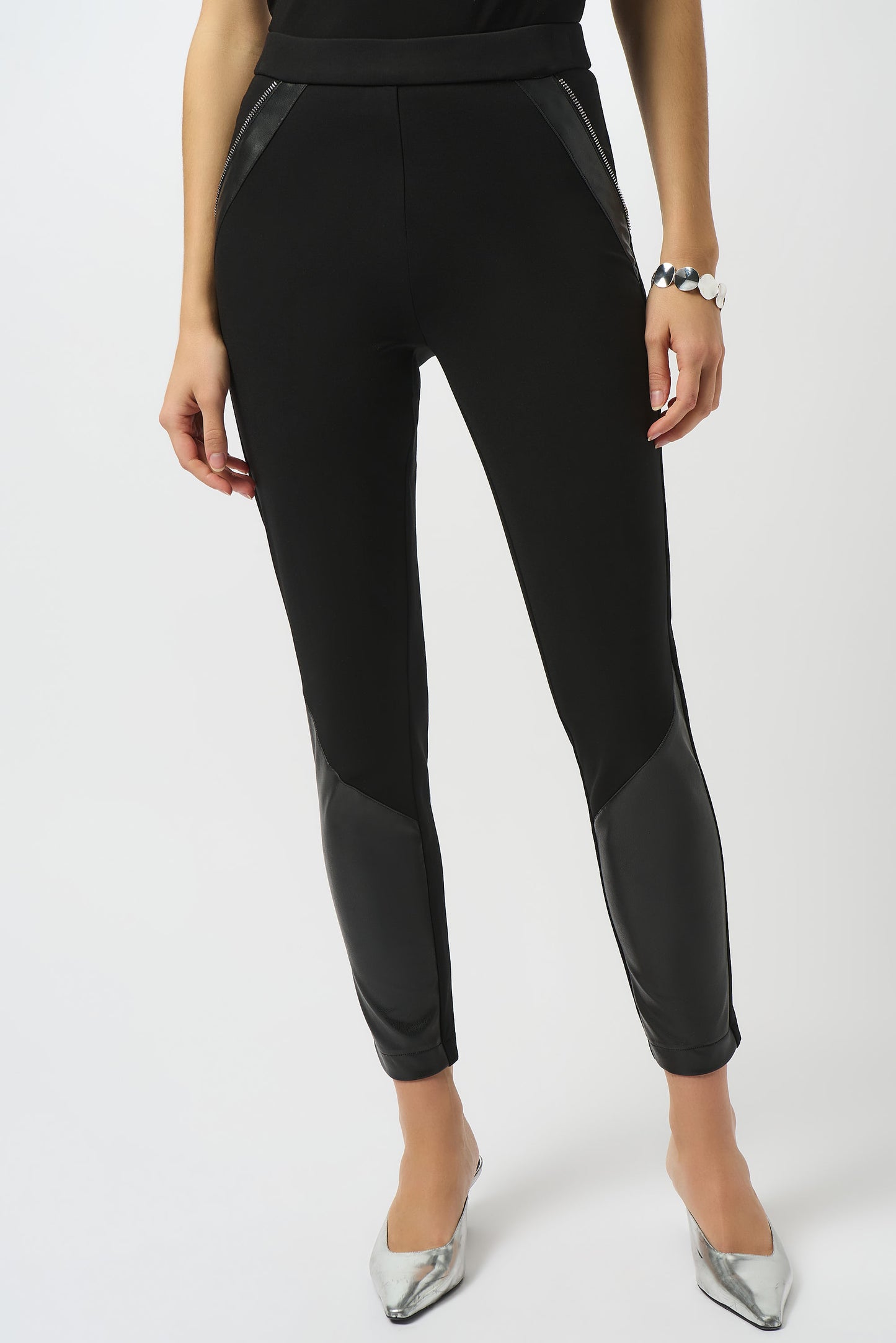 Joseph Ribkoff Black Pleather Legging 253078
