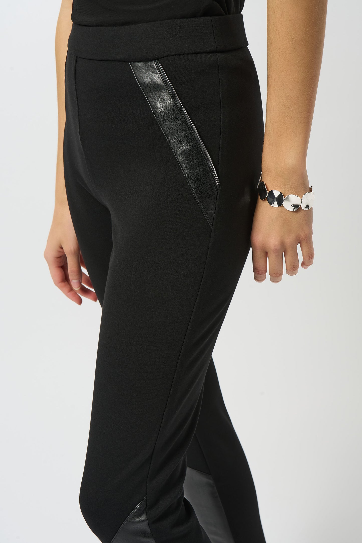 Joseph Ribkoff Black Pleather Legging 253078
