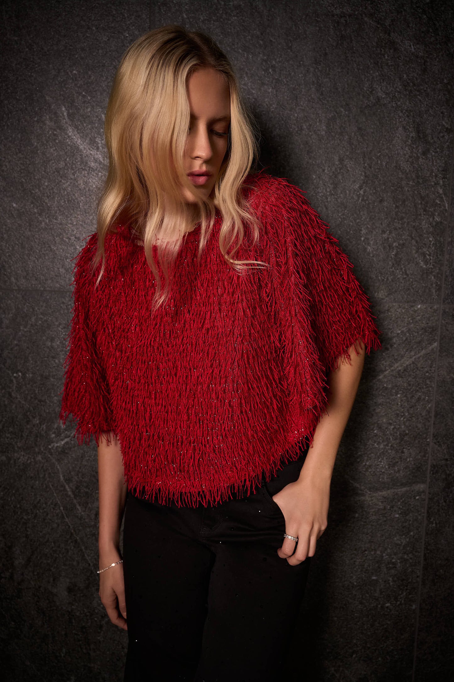 Joseph Ribkoff Tassle Top 254105