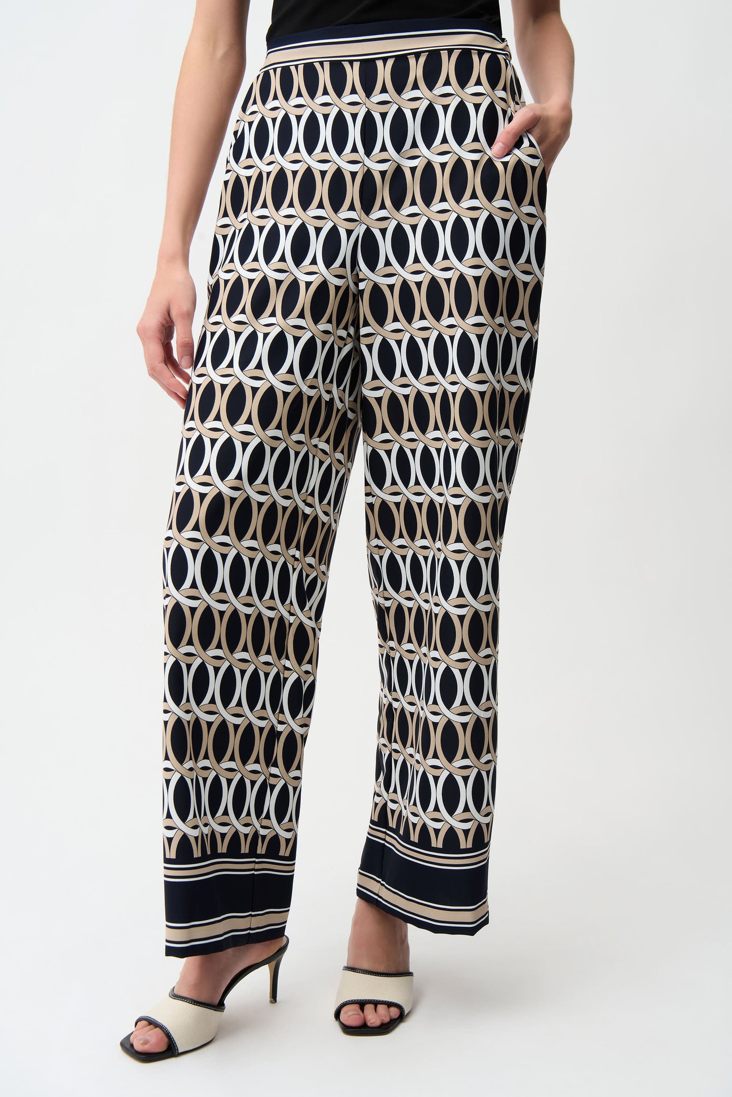 Joseph Ribkoff Geo Print Trousers 261058