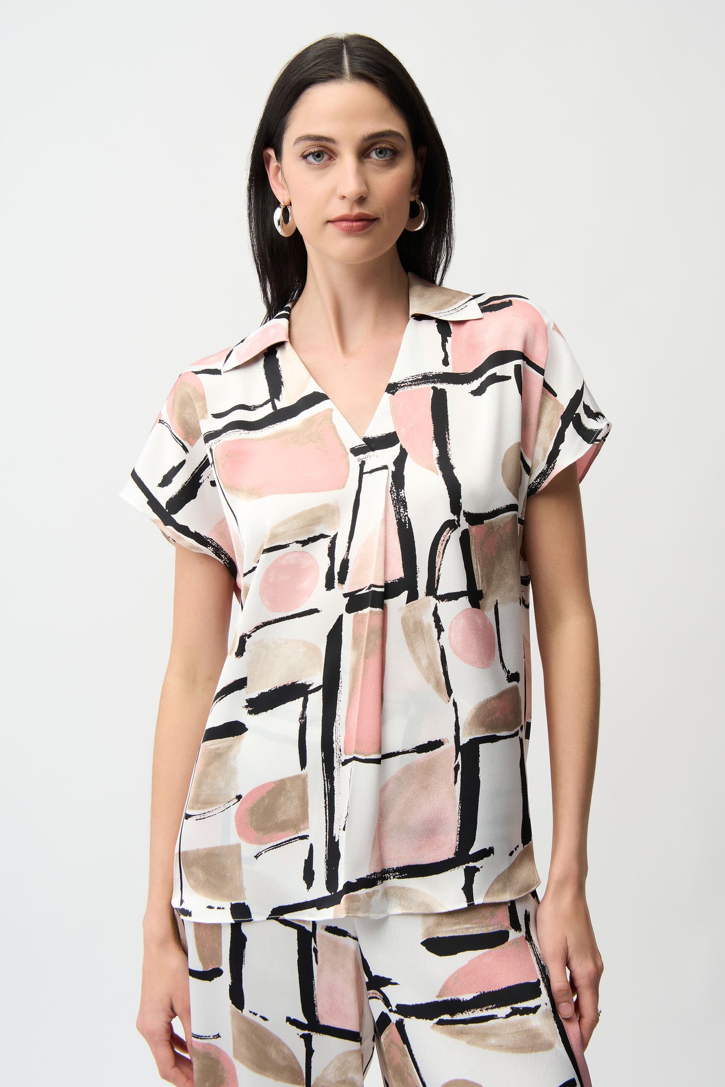 Joseph Ribkoff Print Satin Blouse 261308
