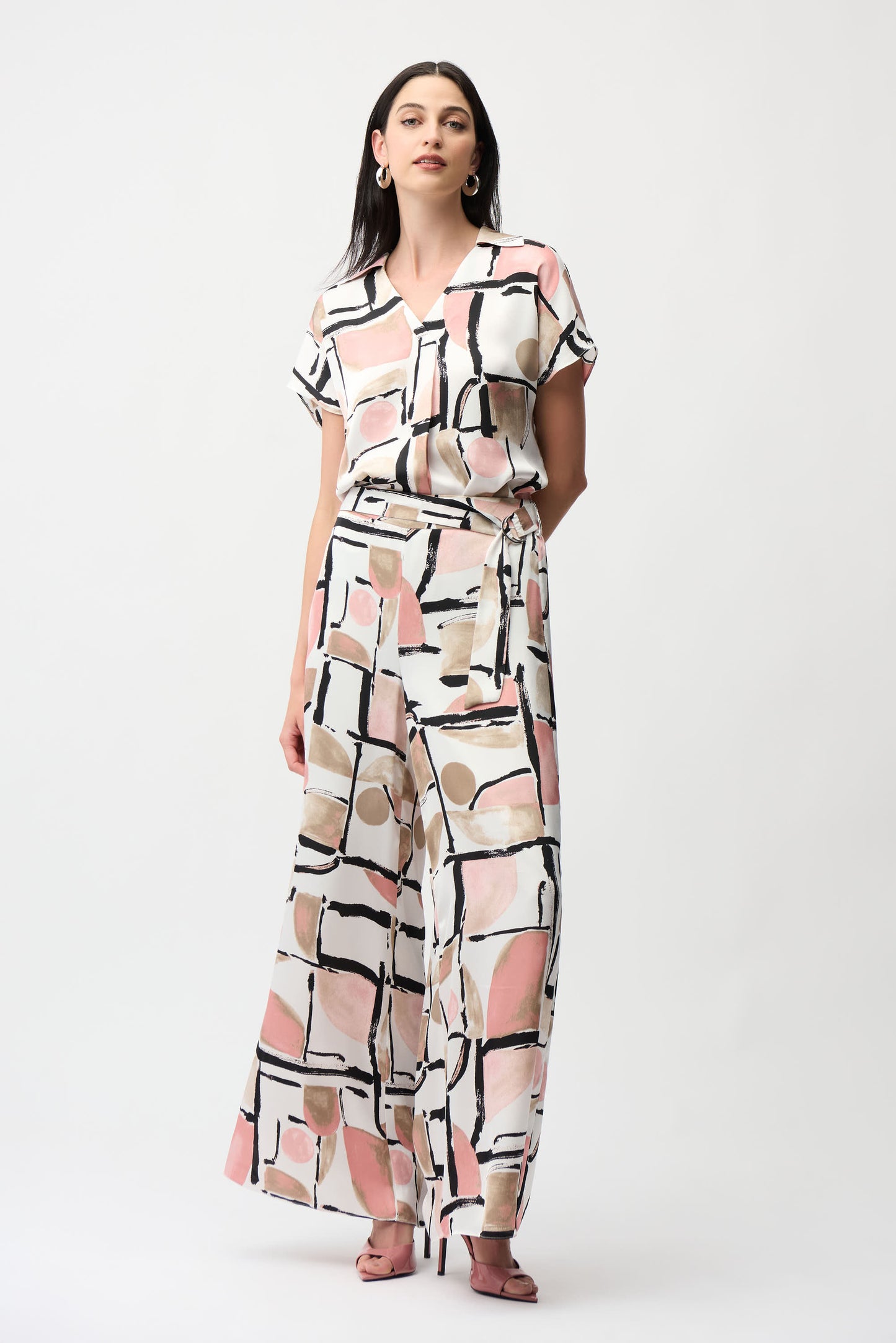 Joseph Ribkoff Print Satin Blouse 261308