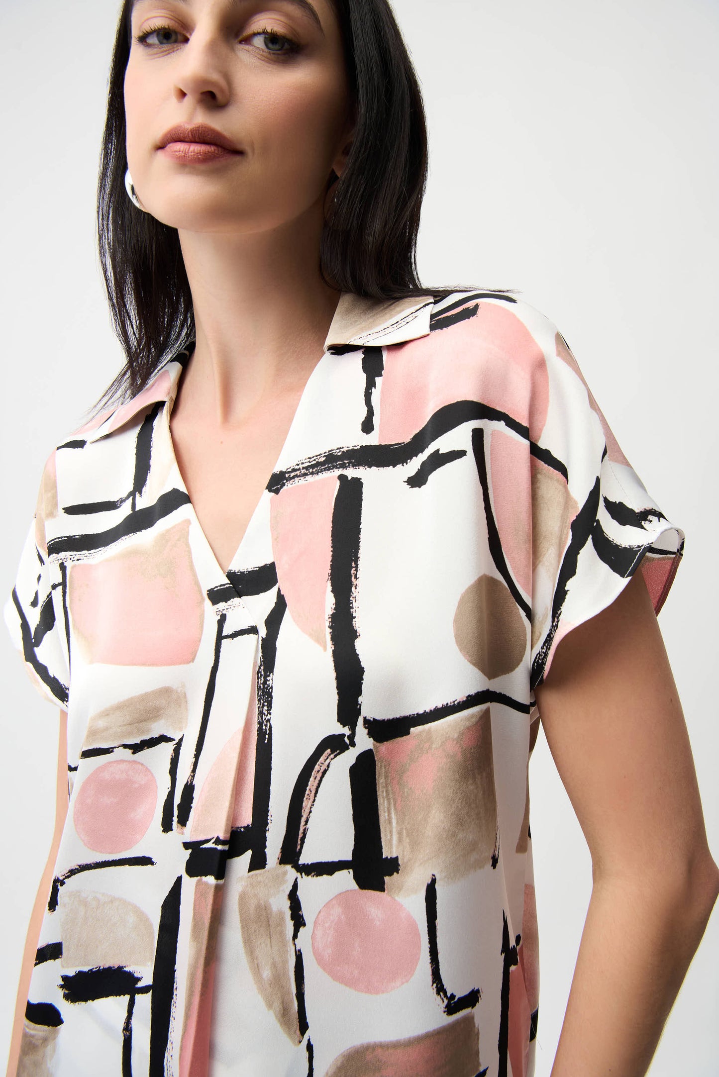 Joseph Ribkoff Print Satin Blouse 261308