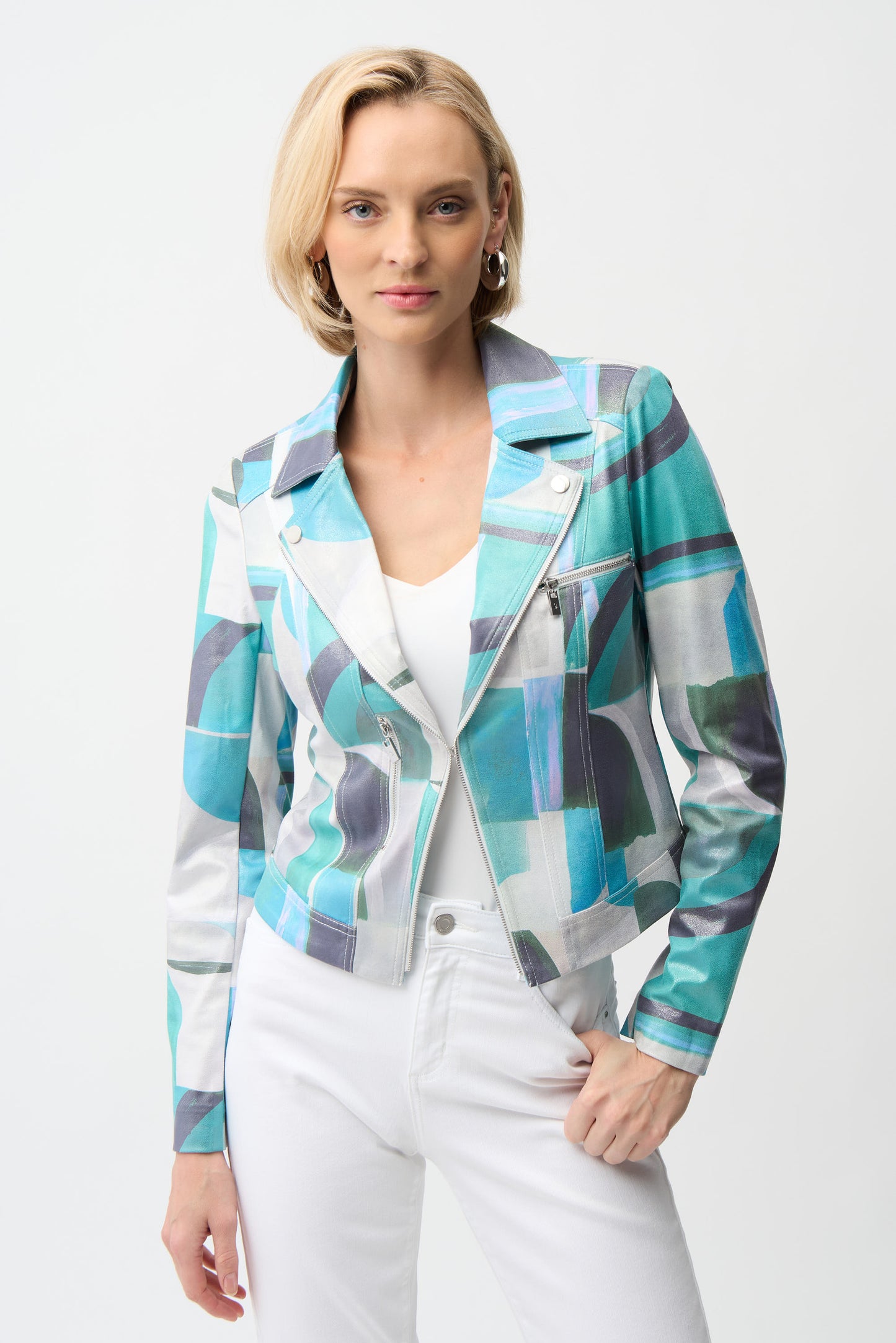 Joseph Ribkoff Abstract Print Jacket 261911