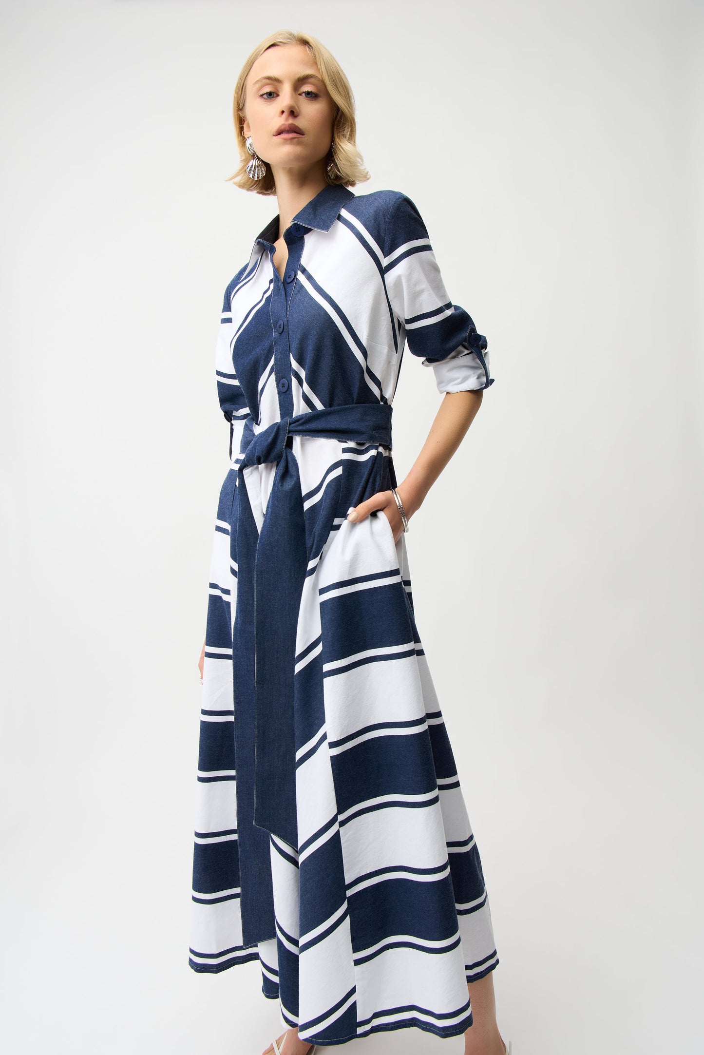 Joseph Ribkoff Stripe Print Dress 261936