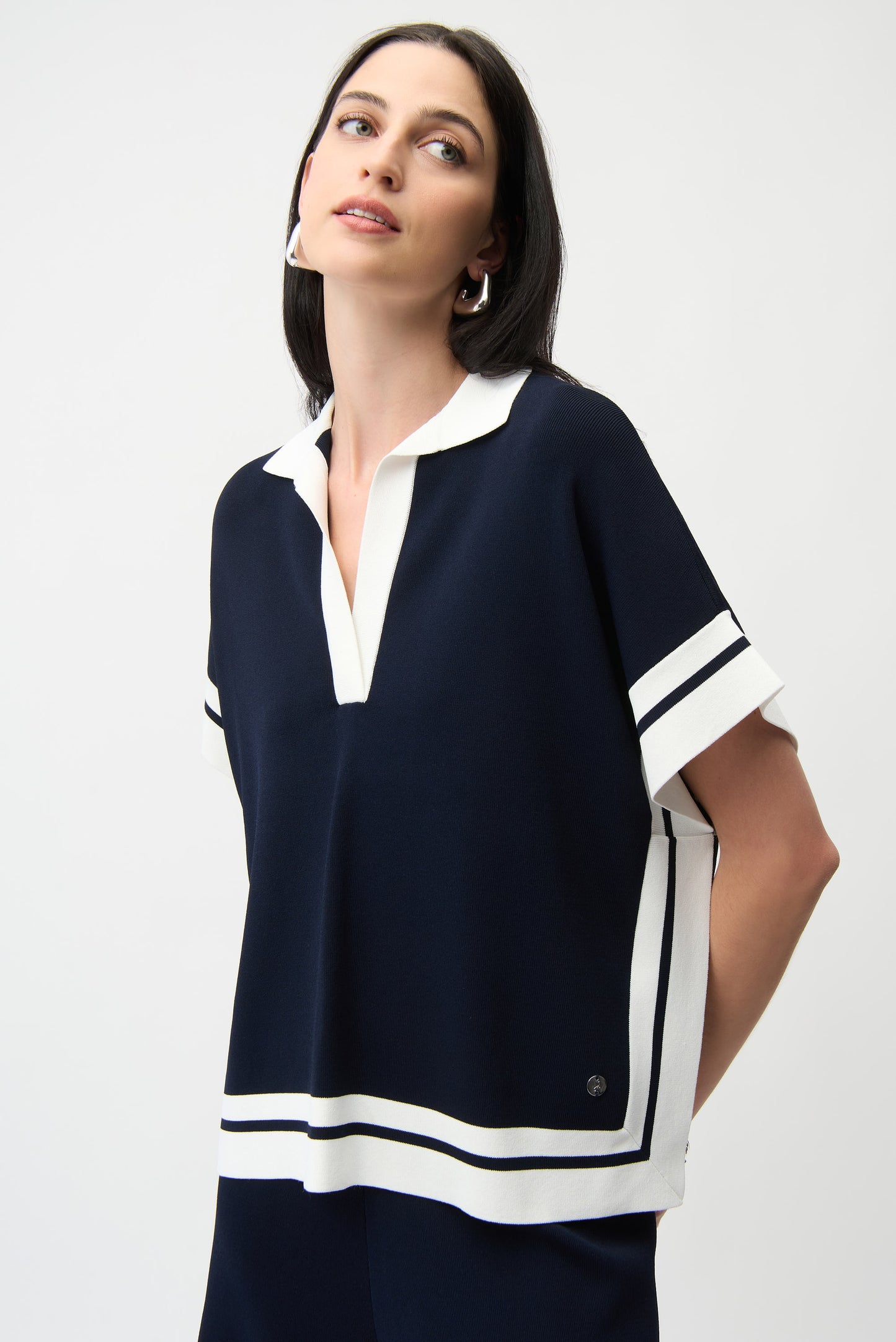 Joseph Ribkoff Navy/Cream Top 261941