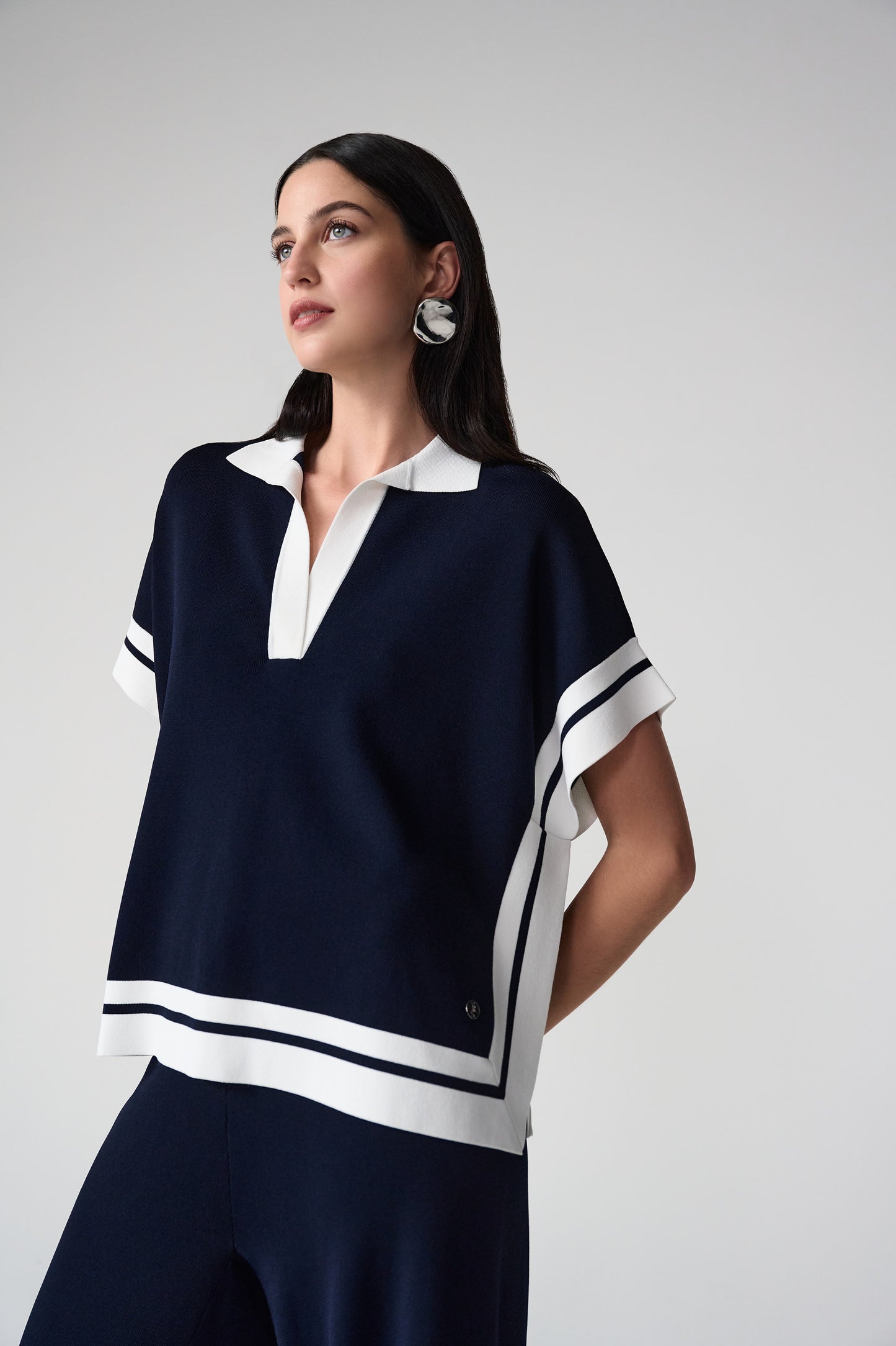 Joseph Ribkoff Navy/Cream Top 261941