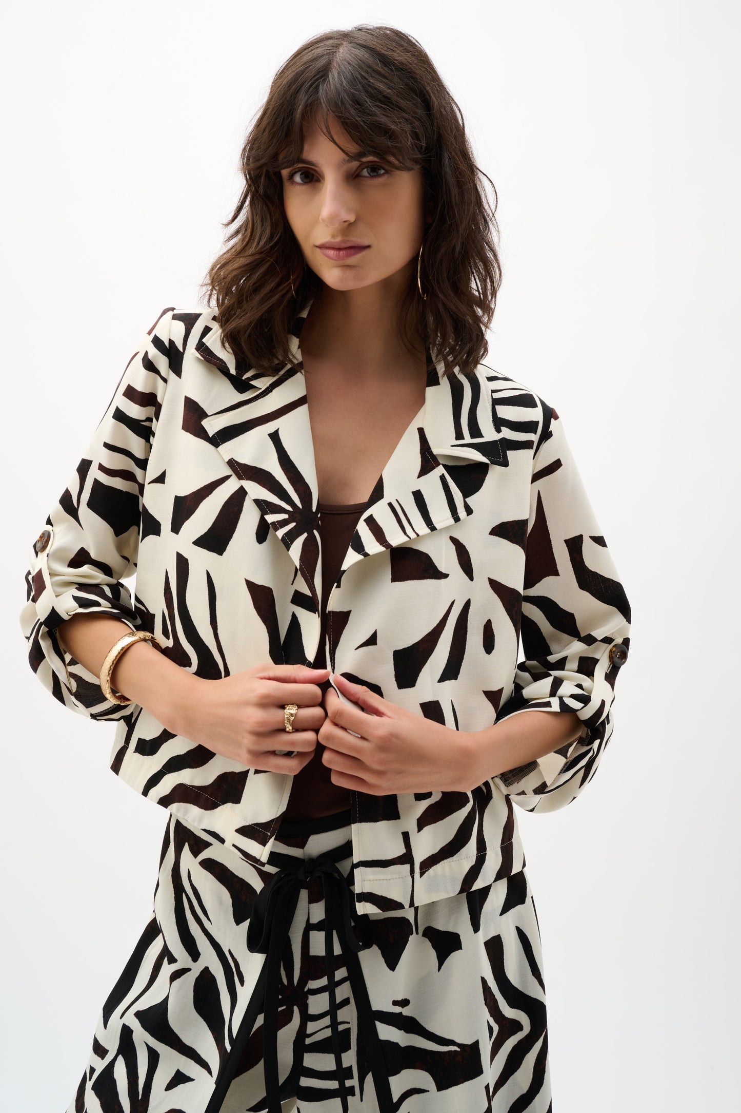 Joseph Ribkoff Print Linen Jacket 262193