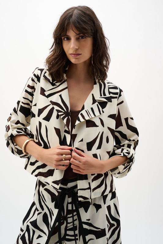Joseph Ribkoff Print Linen Jacket 262193
