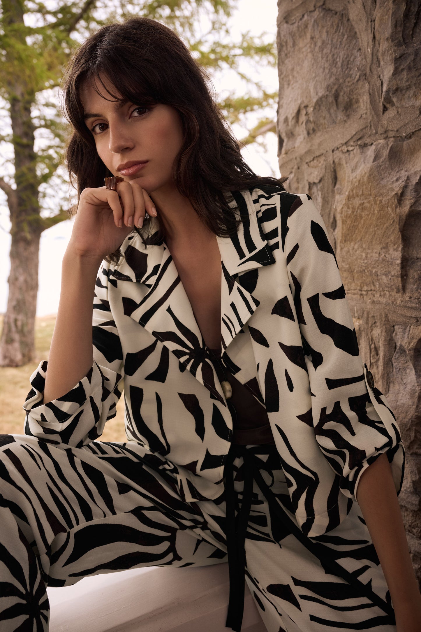 Joseph Ribkoff Print Linen Jacket 262193